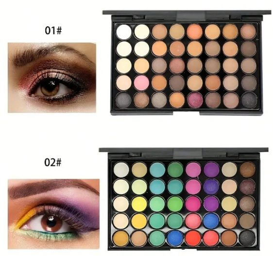Matte Pearlescent Earth Tone Eyeshadow Palette, Smokey Eye Multi-Color Eyeshadow Palette